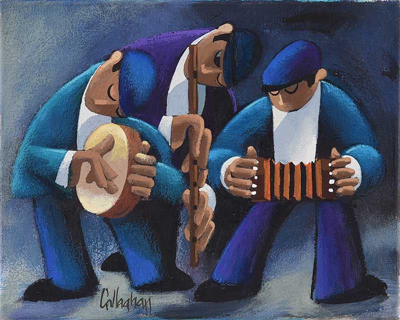A BAND OF THREE by George Callaghan at Ross's Online Art Auctions