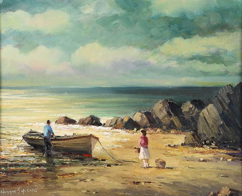 SAFELY HOME by Norman J.  McCaig at Ross's Online Art Auctions