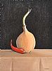 STILL LIFE, ONION & RED CHILLI by Kevin Meehan at Ross's Online Art Auctions