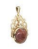 9CT GOLD CARNELIAN SWIVEL FOB at Ross's Online Art Auctions