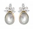 VALENTINO FAUX PEARL COSTUME EARRINGS at Ross's Online Art Auctions