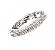 9CT WHITE GOLD DIAMOND ETERNITY RING at Ross's Online Art Auctions