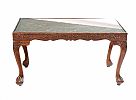 CARVED MAHOGANY COFFEE TABLE at Ross's Online Art Auctions