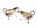 PAIR OF SILVER SAUCE BOATS at Ross's Online Art Auctions