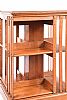 EDWARDIAN WALNUT REVOLVING BOOKCASE. at Ross's Online Art Auctions