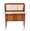 EDWARDIAN INLAID MAHOGANY WASHSTAND at Ross's Online Art Auctions