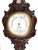 VICTORIAN CARVED MAHOGANY BAROMETER at Ross's Online Art Auctions