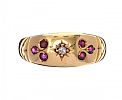 18CT GOLD RUBY AND DIAMOND RING 
 at Ross's Online Art Auctions