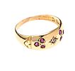 18CT GOLD RUBY AND DIAMOND RING 
 at Ross's Online Art Auctions