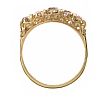 ANTIQUE 18CT GOLD FIVE STONE DIAMOND RING
 at Ross's Online Art Auctions