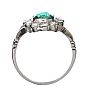 PLATINUM EMERALD AND DIAMOND RING 
 at Ross's Online Art Auctions