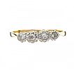 18CT GOLD AND PLATINUM FOUR STONE DIAMOND RING
 at Ross's Online Art Auctions