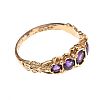 9CT GOLD AMETHYST RING 
 at Ross's Online Art Auctions