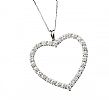 9CT WHITE GOLD DIAMOND NECKLACE
 at Ross's Online Art Auctions