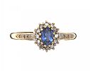9CT GOLD SAPPHIRE AND DIAMOND RING 
 at Ross's Online Art Auctions
