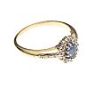 9CT GOLD SAPPHIRE AND DIAMOND RING 
 at Ross's Online Art Auctions