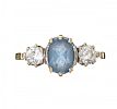 9CT GOLD TOPAZ AND WHITE SAPPHIRE RING 
 at Ross's Online Art Auctions
