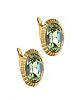 18CT GOLD PERIDOT EARRINGS
 at Ross's Online Art Auctions