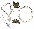 SELECTION OF SILVER JEWELLERY
 at Ross's Online Art Auctions