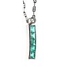 18CT WHITE GOLD EMERALD AND DIAMOND NECKLACE
 at Ross's Online Art Auctions