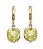 9CT GOLD PERIDOT EARRINGS 
 at Ross's Online Art Auctions