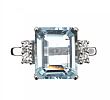 18CT WHITE GOLD AQUAMARINE AND DIAMOND RING
 at Ross's Online Art Auctions
