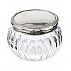 CUT GLASS STERLING SILVER POWDER BOWL
 at Ross's Online Art Auctions
