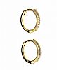 9CT GOLD DIAMOND HOOP EARRINGS
 at Ross's Online Art Auctions