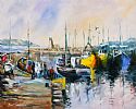 BOATS, HOWTH HARBOUR, COUNTY DUBLIN by Niall Campion at Ross's Online Art Auctions