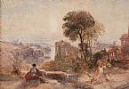 ON THE ITALIAN COAST by William Leighton Leitch at Ross's Online Art Auctions