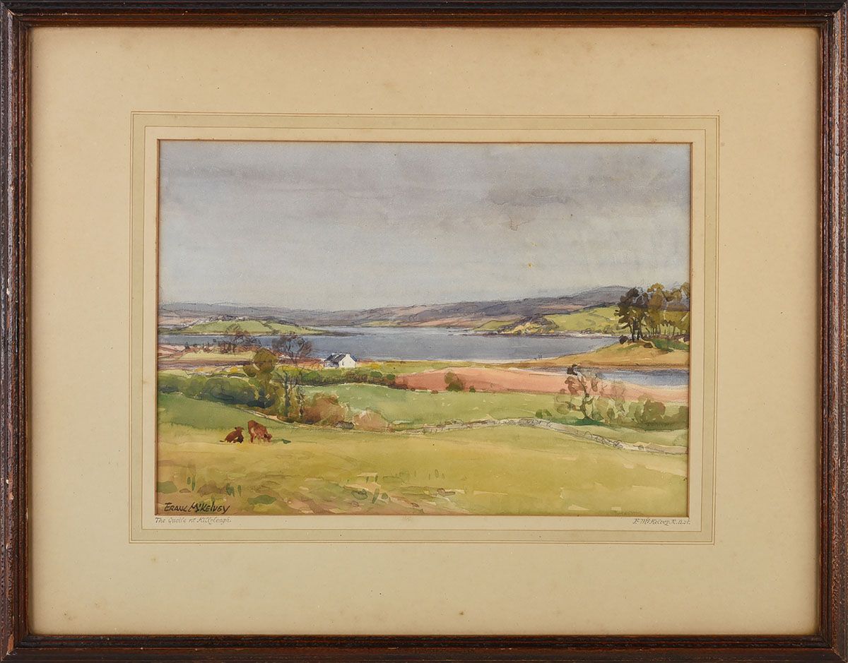 THE QUOILE AT KILLYLEAGH by Frank McKelvey RHA RUA at Ross's Online Art Auctions