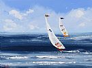 THE YACHT RACE by Michelle Carlin at Ross's Online Art Auctions
