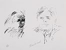 BASIL BLACKSHAW & PAUL YATES by Basil Blackshaw HRHA HRUA at Ross's Online Art Auctions