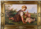 CHILDREN IN A LANDSCAPE by George Smith at Ross's Online Art Auctions