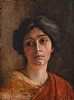 PORTRAIT OF A WOMAN by Irish School at Ross's Online Art Auctions
