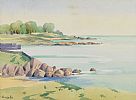 ROCKS ON THE COUNTY DOWN COAST by Harry.G. Lees at Ross's Online Art Auctions