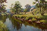 THE RIVER DUN, COUNTY ANTRIM by Donal McNaughton at Ross's Online Art Auctions