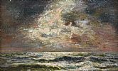 MOONLIGHT ON THE SHORE by Irish School at Ross's Online Art Auctions