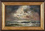 MOONLIGHT ON THE SHORE by Irish School at Ross's Online Art Auctions