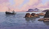 FISHING BOAT, BALLYCASTLE by Gregory Moore at Ross's Online Art Auctions
