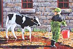 THE CALF by Keith Glasgow at Ross's Online Art Auctions