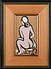 SEATED FEMALE NUDE by Markey Robinson at Ross's Online Art Auctions
