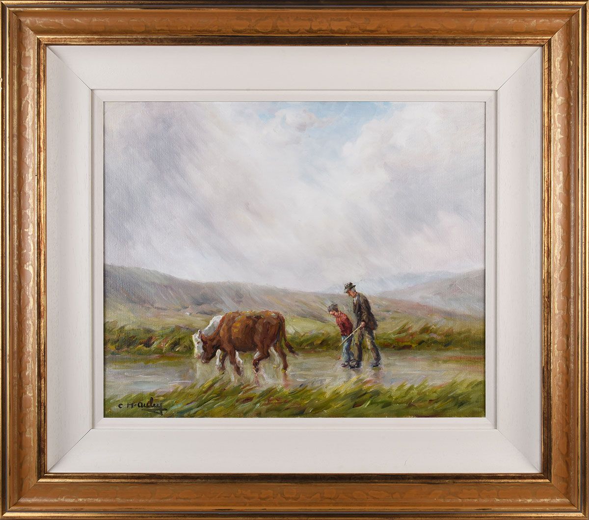 OFF TO MARKET by Charles McAuley at Ross's Online Art Auctions