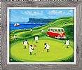 ANDY PATS WANDERING SHEEP ENJOYING A ROUND OF GOLF AT BALLYCASTLE by Andy Pat at Ross's Online Art Auctions