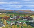 A VIEW TO THE VILLAGE by Mark Dobbin at Ross's Online Art Auctions
