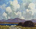 TURF STACKS & COTTAGES by Paul Henry RHA at Ross's Online Art Auctions