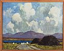 TURF STACKS & COTTAGES by Paul Henry RHA at Ross's Online Art Auctions
