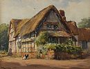 A WORCESTERSHIRE COTTAGE by Wycliffe Egginton RI RCA at Ross's Online Art Auctions