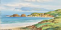 RATHLIN FROM WHITEPARK BAY by George Farrell at Ross's Online Art Auctions