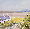 COTTAGES FACING MUCKISH MOUNTAIN, DOWNINGS by Sean Lorinyenko at Ross's Online Art Auctions